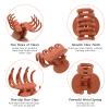 AWAYTR Small Claw Clips for Thin Hair, 1.6 " Matte Cute Hair Clips for Women, Double Row Teeth Jaw Clips for Hair, 12 Pcs Hair Clamps for Girls view 3