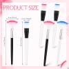 16 Pieces Face Mask Fan Brush Applicator Set Includes Soft Facial Fan Brush Esthetician Face Mask Brush Cosmetic Makeup Tools for Eyelash Extension(5.5 Inch long,Vivid) view 2