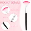 16 Pieces Face Mask Fan Brush Applicator Set Includes Soft Facial Fan Brush Esthetician Face Mask Brush Cosmetic Makeup Tools for Eyelash Extension(5.5 Inch long,Vivid) view 4