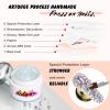 Artquee 24pcs Luxury 3D Press on Nails Long Ballerina Acrylic Fake Nail Art Glossy Coffin False Tips Manicure Stick for Women Decoration (French White Ombre -2) view 4