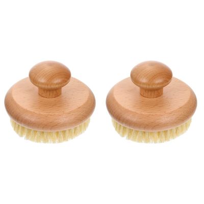 minkissy 2pcs Bath Body Brush Loufas Shower Scrubber Cleaning Exfoliating Scrubber