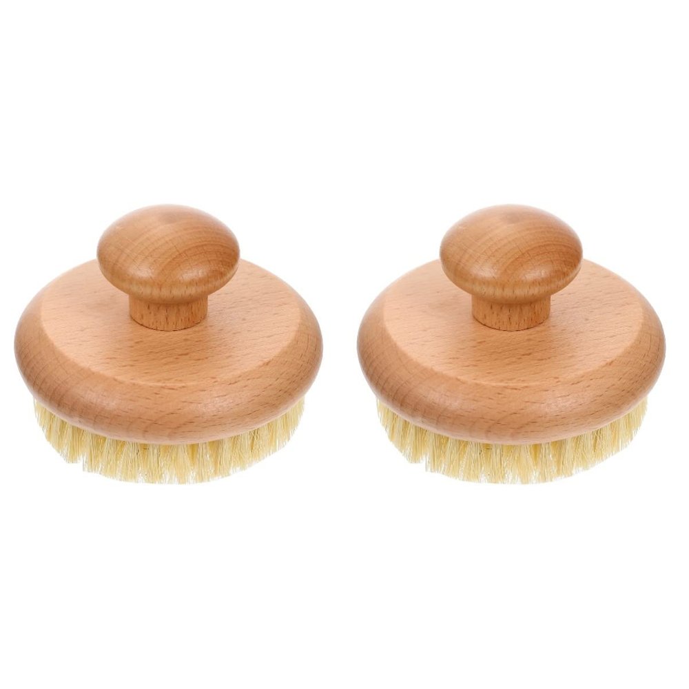 minkissy 2pcs Bath Body Brush Loufas Shower Scrubber Cleaning Exfoliating Scrubber