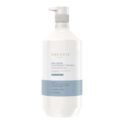 Theorie PURE Ultra Gentle Hypoallergenic Shampoo  Plant-Based & Vegan  Fragrance Free  Designed for Delicate Scalps  Pump Bottle  27 fl oz (1 Pack)