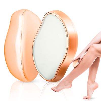 ViYay Upgraded Crystal Hair Eraser for Hair Removal - Crystal Hair Remover for Men and Women - Magic Crystal Hair Remover with Gentle Skin Exfoliation - Works for Arms, Back & Legs - Gold