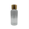 Natural Farms 4 oz Clear Cosmo Plastic Bottles -12 Pack Empty Bottle Refillable - BPA Free - Essential Oils - Aromatherapy | Gold Disc Caps - Made in the USA view 2