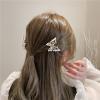 2Pcs Korean Butterfly Pearl Hair Clip, Refreshing Hair Clip Hair Pearl Bangs Hair Accessories (Golden Pearl) view 4