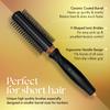Olivia Garden OG Barber round brush with Ceramic Coated Barrel, quick drying and v-shaped bristles for easy styling on men hair, 1 inch view 3