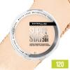 Maybelline Super Stay Up to 24HR Hybrid Powder-Foundation, Medium-to-Full Coverage Makeup, Matte Finish, 120, 1 Count view 4