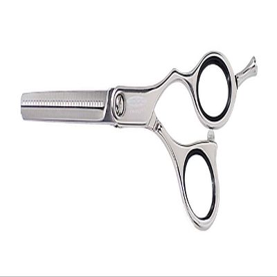 Cricket Logo Silver Series Hair Cutting Shears - Professional Barber Scissors, 30T Thinning Ultra Lightweight, Japanese Stainless Steel Blades, Aluminum Handles, Ergonomic Grip, Haircut Scissors