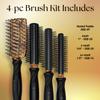 Olivia Garden OG Barber contains 4 styling brushes, ideal for men grooming view 2