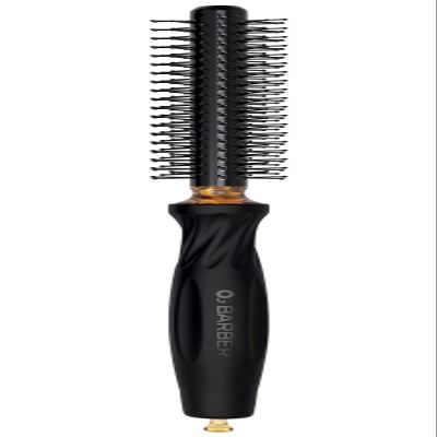 Olivia Garden OG Barber round brush with Ceramic Coated Barrel, quick drying and v-shaped bristles for easy styling on men hair, 1/2 inch