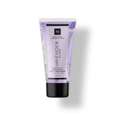 Natural Inspirations Lavender Ylang Exfoliating Face + Body Scrub 6oz