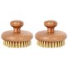FRCOLOR 2pcs Bath Brush Sturdy Handle Compact Cleaning Tool for Body Exfoliation and Deep Skin Cleansing for Daily Use Showers and Baths view 1