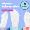 Bim Bam Boo 100% Bamboo Facial Tissue Tubes, 3-ply Hypoallergenic Travel Tissues in Car Tissue Holder, 8 Eco-Friendly Cylinder Tissue Tubes view 3