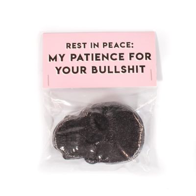 Funny Skull Bath Bomb - 5oz (Rest In Peace: My Patience For Your Bullshit)