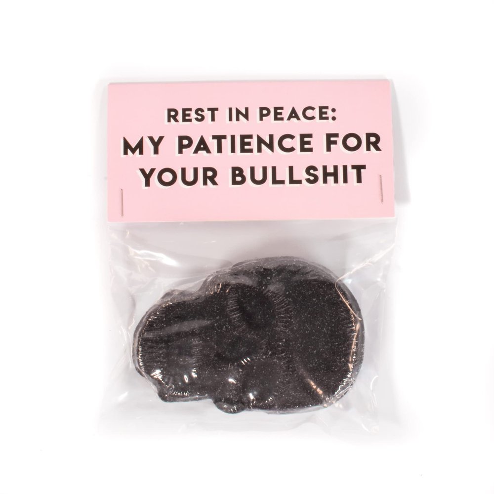 Funny Skull Bath Bomb - 5oz (Rest In Peace: My Patience For Your Bullshit)