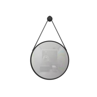 WORDFUN Wall Mounted Bathroom Mirror Beauty Salon Makeup Mirror, Round Metal Frame Decorative Mirror Strong and Durable Strong Stability Fine Polishing for Makeup, Haircut, Shaving, Facials Care