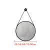 WORDFUN Wall Mounted Bathroom Mirror Beauty Salon Makeup Mirror, Round Metal Frame Decorative Mirror Strong and Durable Strong Stability Fine Polishing for Makeup, Haircut, Shaving, Facials Care view 2