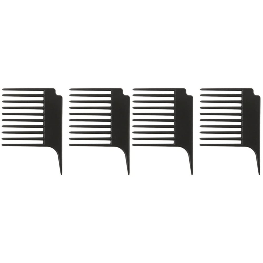 LALAFINA 4pcs Curly Hair Comb Wide Tooth Styling Combs for Detangling and Scalp Lightweight and Hairdressing Accessories for Men Women Boys and Girls