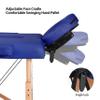 Yaheetech Massage Table Portable Lash Beds Spa Bed Massage Couch Foldable Spa Tables Adjustable 2 Fold with Non-Woven Bag 24 inch, Blue view 4