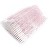 AKOAK 50 Pieces Disposable Crystal Rod Eyeliner Makeup Brush, Makeup Daub Eyeliner Stick (Pink) view 1