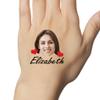 Personalized Temporary Tattoos, Custom Face Tattoos for Birthday Wedding Bachelorette Party, 1 Set of 15 Pieces Customized Tattoos Temporary view 3