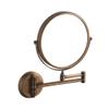 Antique Bronze Beauty Mirror, Hotel Wall Mounted Folding Makeup Mirror, 3X Magnifying Double Sided Mirror,Extendable Double Sided Vanity Mirror 8 Inch A view 1