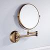 Antique Bronze Beauty Mirror, Hotel Wall Mounted Folding Makeup Mirror, 3X Magnifying Double Sided Mirror,Extendable Double Sided Vanity Mirror 8 Inch A view 3