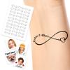 Personalized Temporary Tattoos, Custom Face Tattoos for Birthday Wedding Bachelorette Party, 1 Set of 15 Pieces Customized Tattoos Temporary view 1