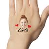 Personalized Temporary Tattoos, Custom Face Tattoos for Birthday Wedding Bachelorette Party, 1 Set of 15 Pieces Customized Tattoos Temporary view 3
