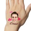 Personalized Temporary Tattoos, Custom Face Tattoos for Birthday Wedding Bachelorette Party, 1 Set of 15 Pieces Customized Tattoos Temporary view 3