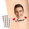 Personalized Temporary Tattoos, Custom Face Tattoos for Birthday Wedding Bachelorette Party, 1 Set of 15 Pieces Customized Tattoos Temporary view 1