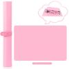 (MAT ONLY) Nail Art Table Mat, Nail Arm Rest Pad for Acrylic Nails, Soft Microfiber PU Leather Nail Mat for Table, Foldable Nail Hand Rest Pillow Manicure Pad, Acrylic Nail Desk Mat for Nail Cushion view 1