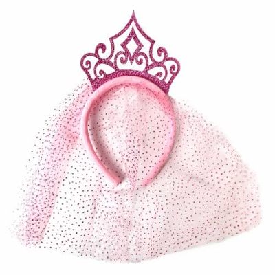 Princess Tiara Headband - 1 Count - Pink