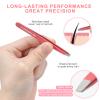 iBuneerly Eyebrows Tweezers Set, 4Pcs Stainless Steel Tweezers for Women with Travel Case, Great Precision for Ingrown Hair, Facial Hair and Splinter Removal view 2