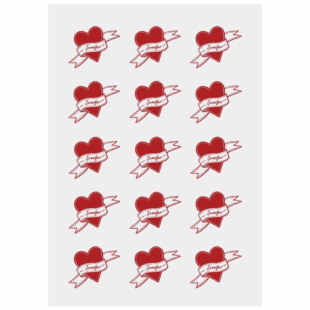 Personalized Temporary Tattoos, Custom Face Tattoos for Birthday Wedding Bachelorette Party, 1 Set of 15 Pieces Customized Tattoos Temporary