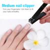 DUCOO Nail Clipper Set, 4 PCS Ultra Sharp Nail Clippers for Men, Women, Adults Toenail Fingernail Clippers, Stainless Steel Nail Cutter & File, Black view 4