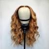 Anlimer Body Wave Highlight 13x4 Lace Front Wigs Human Hair,10A Brazilian Remy Hair Ombre Brown to Blonde Frontal Wig Pre Plucked with Baby Hair for Women 4x4 Pu Silk Base Lace Wig (12, 13x6 Lace Frontal Wig 200 Density) view 3