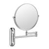 Beauty Mirror,10X Hotel Bathroom Wall Mounted Makeup Mirror, 8 Inch Extendable Mirror Foldable Telescopic Magnifying Double-Sided Shaving Mirror for Bathroom Vanity Silver 8 inches 3X view 1