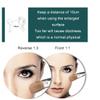 Beauty Mirror,10X Hotel Bathroom Wall Mounted Makeup Mirror, 8 Inch Extendable Mirror Foldable Telescopic Magnifying Double-Sided Shaving Mirror for Bathroom Vanity Silver 8 inches 3X view 3