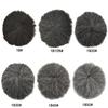 Toupee For Black Men Breathable Full Lace African American Hair Piece Man Weave Hair Unit Black Men Natural Kinky Curly Human Hair With Gray (8''x10'', 1# JET BLACK-6MM) view 2