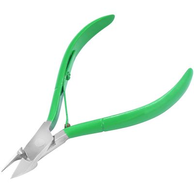AAProTools 4" Professional Cuticle Nippers Acrylic Nail Clippers With Green Handle
