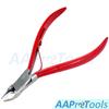 AAProTools Cuticle Nipper 1/2 Jaw Cuticle Remover Double Spring Color Handle Cuticle Clipper Stainless Steel Trimmer Cutter Scissor for Manicure DIY Nail Care (Red) view 2