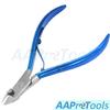 AAProTools Cuticle Nipper 1/2 Jaw Cuticle Remover Double Spring Color Handle Cuticle Clipper Stainless Steel Trimmer Cutter Scissor for Manicure DIY Nail Care (Blue) view 2