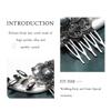 Casdre Black Wedding Hair Comb Silver Rhinestone Bridal Hair Piece Crystal Evening Party Hair Accessories for Women and Girls view 4