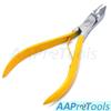 AAProTools Cuticle Nipper 1/2 Jaw Cuticle Remover Double Spring Color Handle Cuticle Clipper Stainless Steel Trimmer Cutter Scissor for Manicure DIY Nail Care (Yellow) view 2