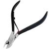 AAProTools Cuticle Nipper 1/2 Jaw Cuticle Remover Double Spring Color Handle Cuticle Clipper Stainless Steel Trimmer Cutter Scissor for Manicure DIY Nail Care (Black) view 1