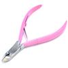 AAProTools Cuticle Nipper 1/2 Jaw Cuticle Remover Double Spring Color Handle Cuticle Clipper Stainless Steel Trimmer Cutter Scissor for Manicure DIY Nail Care (Pink),1.0 Ounce view 1