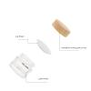 20 Pack 10g Transparent Glass Cosmetic Cream Jar Bottle with Wood Grain Lid and Inner Liners Empty Sample Jars For Travel DIY Lip Scrub Balm Lotions Sample view 3