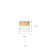 20 Pack 10g Transparent Glass Cosmetic Cream Jar Bottle with Wood Grain Lid and Inner Liners Empty Sample Jars For Travel DIY Lip Scrub Balm Lotions Sample view 4